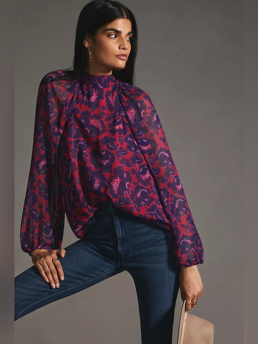 Anthropologie Maeve Sheer Tunic Blouse